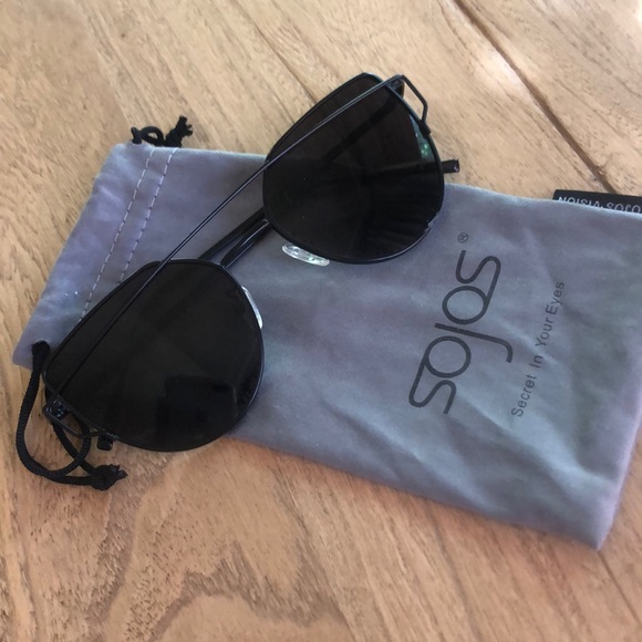 Sojos sunglasses black Twin-Beams Cat Eye - Picture 4 of 7